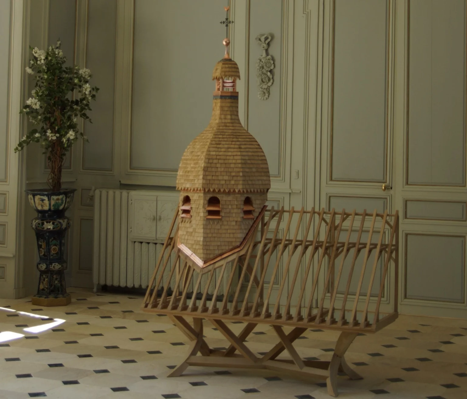 Exposition et vernissage dans les salons du XVIIe siècle du Château de Blossac, Goven (35)